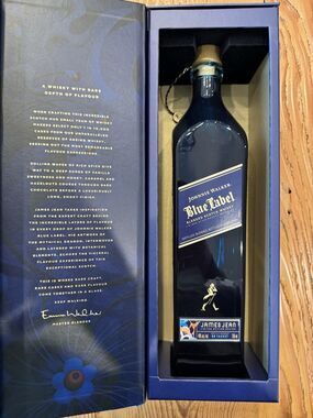 Johnnie Walker Blue Label Year of the Snake  James Jean Empty Bottle & Box RARE